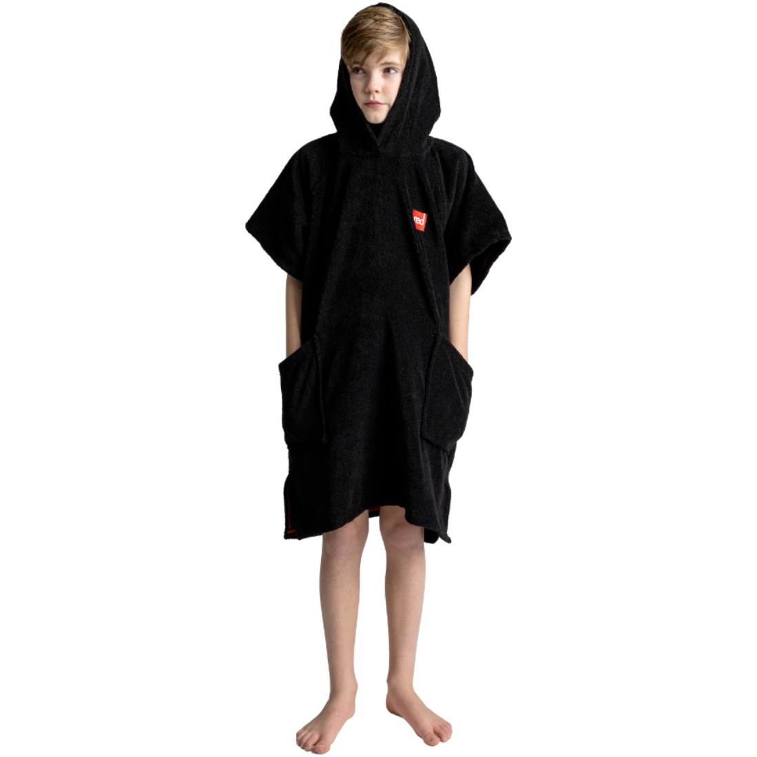 2026 Red Paddle Co Junior Frottee- Poncho -Umkleidemantel 002-009-006-0382- Stealth Black